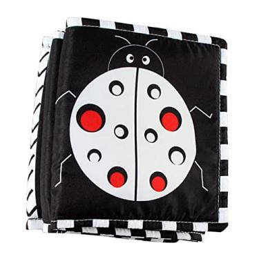 Imagem de Livro Macio Preto E Branco de Alto Contraste para bebê | Brinquedo de Pano Sensorial para Recém-nascidos | Early E No Jogo de Desenvolvimento