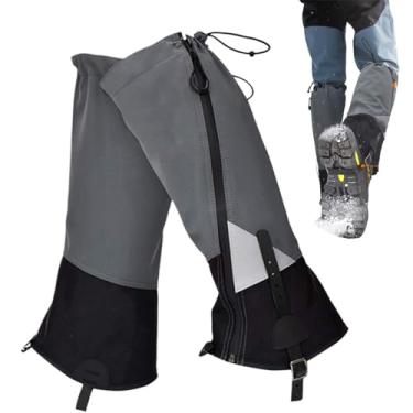 Imagem de Polainas para botas de caminhada à prova d'água, polainas de caça à prova d'água, Polainas impermeáveis ​​para alpinismo, Jacarés ajustáveis ​​respiráveis ​​da bota para Backpacking e escalada exterio