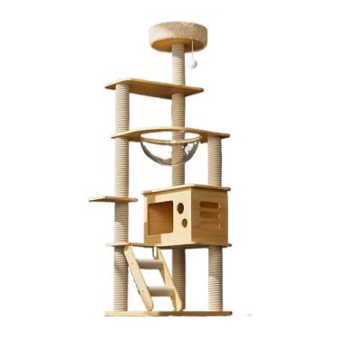 Imagem de Produtos para animais de estimação casa acessórios para gatos árvores arranhando pós escalada villa scratch gato árvore torre móveis para gatos(Style 12)