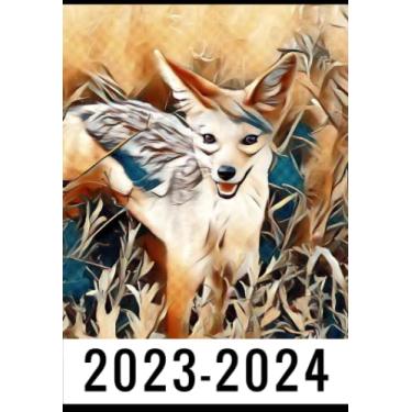 Imagem de Jackal 2-Year 2023-2024 Pocket Planner: Monthly Calendar & Agenda Organizer, Monthly Appointment Book, Jan 2023 Dec 2024 Personal Time Management, ... your next 2 years, Gifts For Jackal lovers.