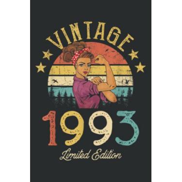 Imagem de Vintage 1993 Made in 1993 29Th Birthday Women 29 Years Old Nice: FLOWER JOURNAL: 6" x 9", 110 Pages, Lined Writing Notebook, White Lined Paper, ... Memos, Meetings, ... Artists, and Students.