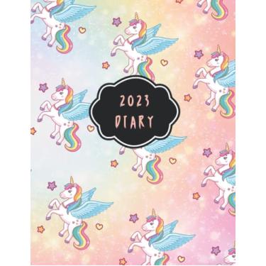 Imagem de 2023 Diary: A4 One Page Per Day To View Dated Planner Agenda Organiser Calendar - 2023 Journal A4 Page A Day - 2023 Diary Unicorn