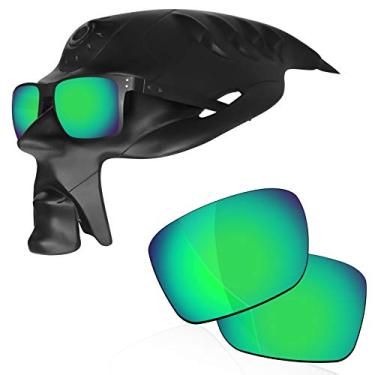 Imagem de RockShell Lentes polarizadas de substituição para óculos de sol Oakley Holbrook Metal OO4123 - Verde Python
