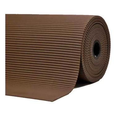 Imagem de Passadeira Piso Antiderrapante Emborrachado 2m X 1,30m - Kapazi, Marro