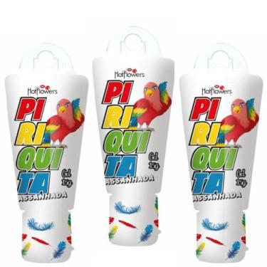 Imagem de KIT 03 Gel Excitante Feminino Piriquita Assanhada 15g  Hot Flowers