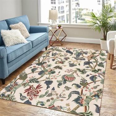 Imagem de HJZSZX Sala de estar Tapete Country Pastoral Quarto Cabeceira Tapete Macio Casa Sofá Mesa de Centro Área de Lazer Tapete de Pelúcia, QH2076, TD, 200X200CM