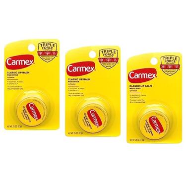 Imagem de Carmex Lip Balm Pot, Original, 0.25 ounce (Pack of 3)L8