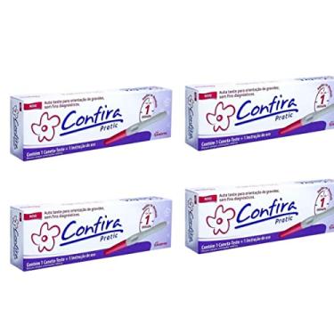 Imagem de Teste De Gravidez Confira Pratic SanFarma KIt c/4 Un