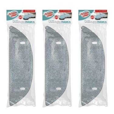 Imagem de Refil p/ Vassoura Mágica 100% Microfibra 3 peças Flash Limp