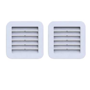 Imagem de Kit 2 Grades Ventilação Quadrada Encaixe 13x13 Exaustores - MARELAGO