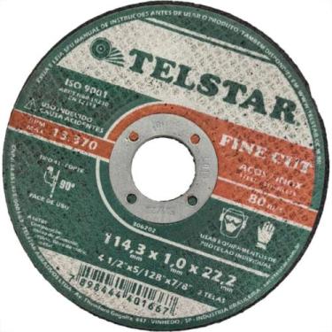 Imagem de Telstar Disco Tels.Inox/Ferro 41/2X1,0X7/8 - Kit C/5 Pc