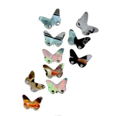 Imagem de Espelho Em Acrílico Decorativo Kit 35 unidades Borboleta 4x3cm  Quarto