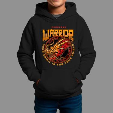 Imagem de Moletom Canguru Infanto Juvenil Algodão Casual Confortável Inverno Blu