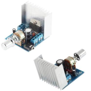 Imagem de Placa Amplificadora de Áudio HiletGo TDA7297 - 15W+15W 12V DC