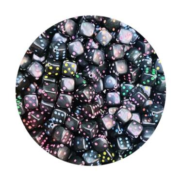 Imagem de Kit 200 Miçanga Smile 10mm ou Dado 8mm Entremeio Missanga Infantil Bijuteria Artesanato (Dado Preto 200)