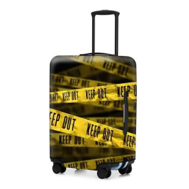 Imagem de ReignSword Capas de bagagem aprovadas pela Tsa, capa protetora de viagem para bagagem de 55 a 61 cm, capas de bagagem laváveis (M, Personality Cyber 8), Multi, M