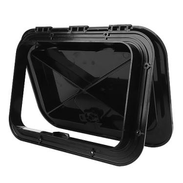 Imagem de Marinha Deck Escotilha Preto Retângulo Abds 10-5/8 X14-3/4 Polegadas Hatch Hatch Hatch Tampas para Iate Marinho RV Hatch de Barco Retângulo (Preto)