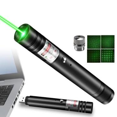 Imagem de Luz de caneta, lanterna, ponteiro laser verde, recarregável EDC - FUII