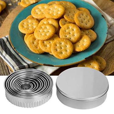 Imagem de Aço Inoxidável Redondo Bolo Biscoitos Cortador de Massa Molde Dentes Diy Ferramenta de Cozimento para Padaria Doméstica