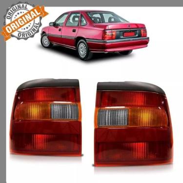 Imagem de Kit Par Lanterna Traseira Vectra Cristal Tricolor Fumê 1993 1994 1995 