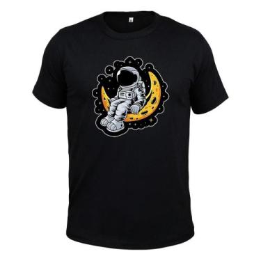 Imagem de Camiseta Plus Size 100% Algodão Malha 30.1 Estampada Luastronauta - Su