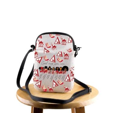 Imagem de JYTAPP Bolsa tiracolo DST Fellowship DST Gift God Says You Are A Unique Crossbody Bag DST Sisterhood Gift Sorority Merchandise, Bege, One Size