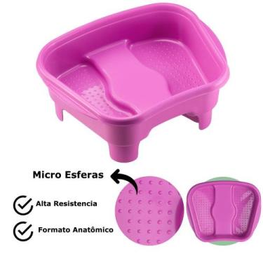 Imagem de Bacia Para Pés Pedicure Reforçada Profissional Multiuso Relaxamento Co