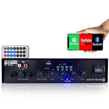 Imagem de Som Ambiente Mf-9000 4 Canais 500w Bluetooth Usb Sd 500 - FANFICO