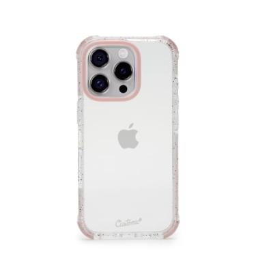 Imagem de Customic Capinha Case Capa para Celular iPhone 16 Pro Max (6.9"), Impactor Space Anti Impacto Proteção Militar 4 metros contra quedas, Antiamarelamento, Transparente e Rosa
