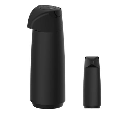 Imagem de Garrafa Térmica 1,8L Tramontina Exata Quente Frio Grande Corta Pingos cor Preto