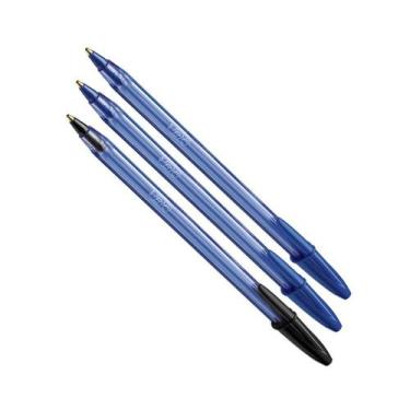 Imagem de Caneta Esferográfica BIC Cristal Soft 1.2Mm Extra Macia 2 Azul e 1 Pre