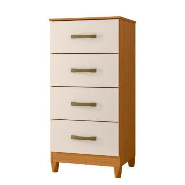 Imagem de Cômoda Mobi 4 Gavetas Cinamomo/Off White - ABZ - Albatroz