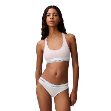 Imagem de Calvin Klein Sutiã feminino moderno de algodão sem forro sem fio, Coxa de ninfa, PP