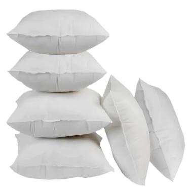 Imagem de Almofadas de Enchimento, 45 x 45 cm, Kit com 6 Refis, Fibra de Poliéster
