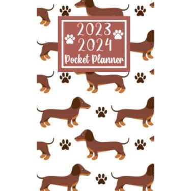 Imagem de 2023 2024 pocket planner For Purse Dachshund Dog Lovers: 2 year Pocket Calendar January 2023 to December 2024 | 24 Months Monthly Planner & Organizer ... Holidays | Gift for Dachshund Dog lovers