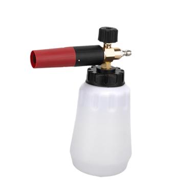 Imagem de IEUDNS Garrafa de lança de espuma de 1/4 de polegada, conexão rápida, pulverizador de pressão profissional compacto e de grande capacidade para plantador de, Branco 1.5l