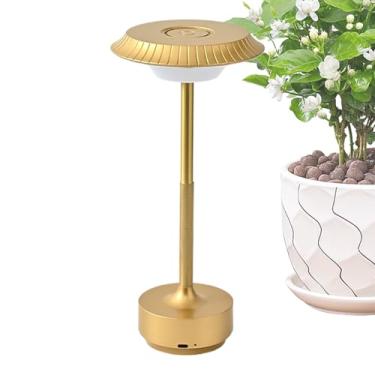 Imagem de Luminária de Mesa | Luminária De Mesa Vintage Recarregável - Luz Noturna Retrô UFO com 3 Modos Ajustáveis para Prateleira Quarto Hospital Casa Quarto Sala de Estar Leitura