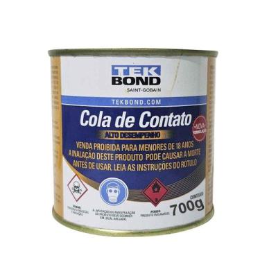 Imagem de Adesivo Cola De Contato Sapateiro/Carpinteiro amarelada - tekbond, 700
