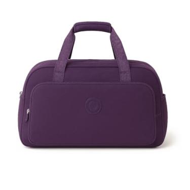 Imagem de Bolsa feminina para viagens, academia, passeios mala de bordo bolsa para roupas e objetos resistente ? ?gua (MODELO 2 - ROXO)
