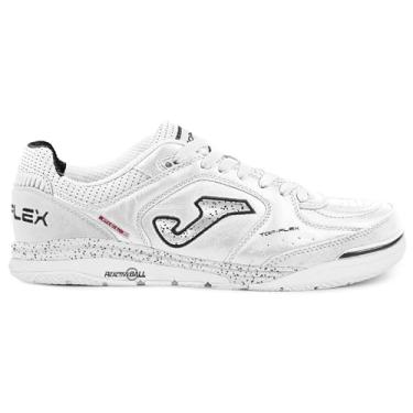 Imagem de Chuteira de Futsal Joma Top Flex Rebound Branco/Prata Tamanho 38