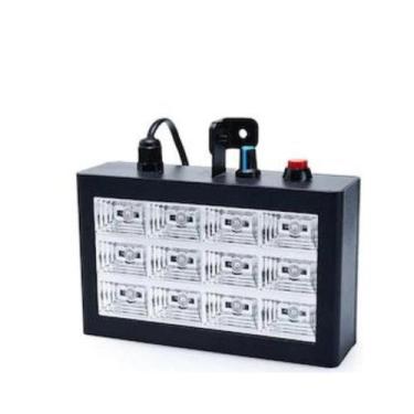 Imagem de Estrobo Rítmico Luatek Lk- 186 Para Festa Rgb 12 Leds Bivolt