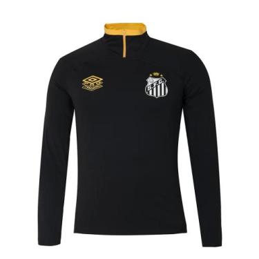 Imagem de Blusão Masculino Umbro Santos Treino 2025 - Preto, M