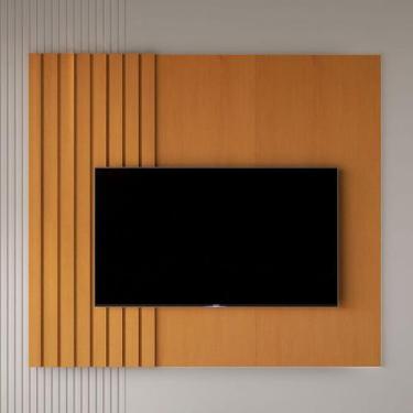 Imagem de Painel para TV Até 58 Polegadas Boto Nature - Jb Bechara, Marrom Claro