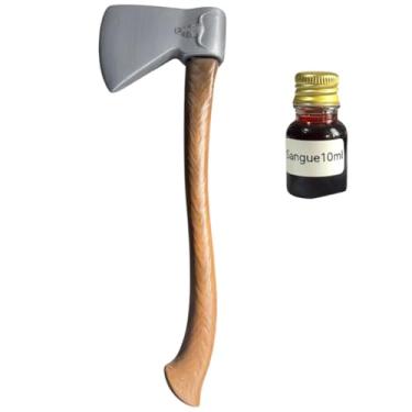 Imagem de Fantasia Machado lenhador de plástico + sangue falso 10ml