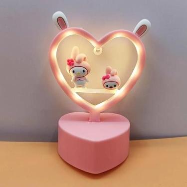 Imagem de Luz Noturna Infantil Hello Kitty Cinnamoroll Melody Kuromi Luminária D