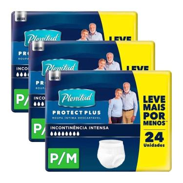 Imagem de Kit 3 und Roupa Íntima Plenitud Protect Plus P/m 24 und