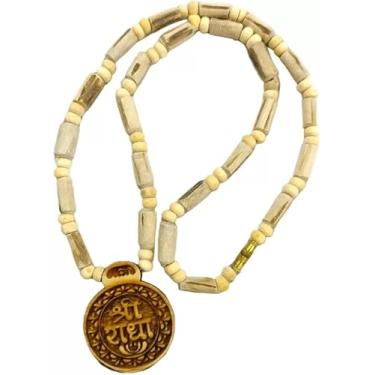 Imagem de Miçangas Tulsi Radha Naam/Deusa Radha Named Tulsi Mala para homens ou mulheres (pacote com 1). Melhor presente para devotos de Krishna. Radha Naam Tulsi Mala (pacote com 1) miçangas Tulsi Mala Tulsi