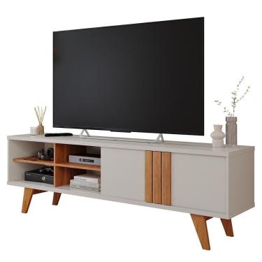 Imagem de Rack Bancada Paraty 180cm Off White-cinamomo Para Até 60? - Permóbili Off White-cinamomo