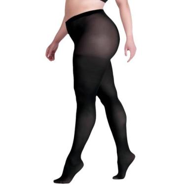 Imagem de Meia Calça Lupo Loba Plus Size 5837 Fio 40 Opaca Poliamida, Preto, XG