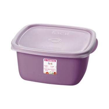 Imagem de Sanremo - Pote Plástico Quadrado de 1,9 Litros, Linha Fácil